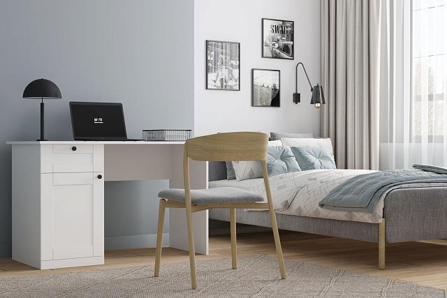 Письменный стол София РАХ - 2 МДФ Белый