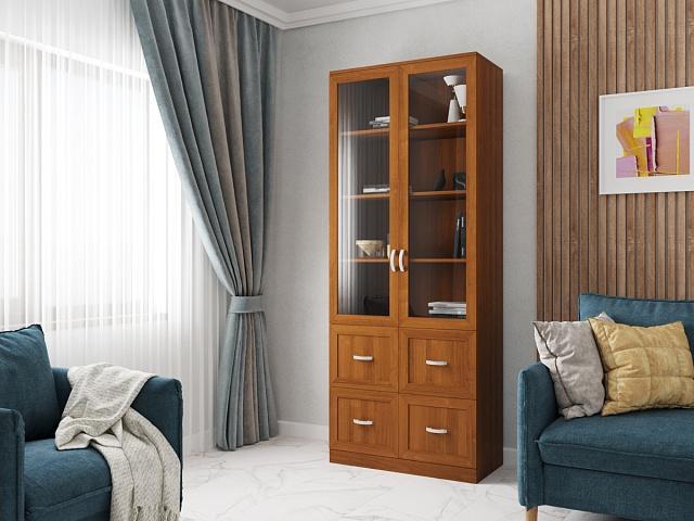 Книжный шкаф Библиограф - 2 №4 Орех Экко